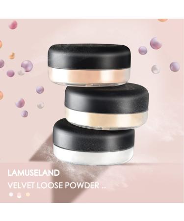 LAMUSELAND Loose Setting Powder - Oil Control & Brightening Face Makeup for Women & Girls - Whitening Highlighting Powder (01 - Buy Online on GoSupps.com