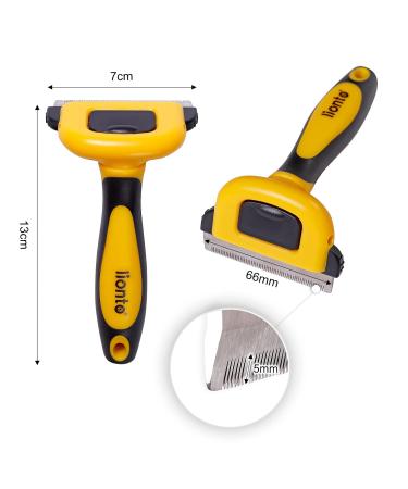 Premium LionTo Undercoat Brush for Dogs | Dog Grooming Comb & Narrow Undercoat Brush - Buy Online on GoSupps.com