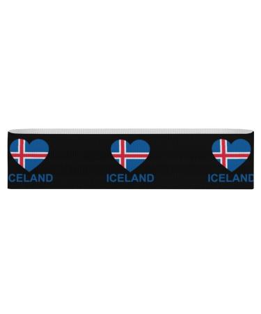 Love Iceland Resistance Bands for Working Out Non-slip Legs Booty Yoga Straps Physical Therapy Aids