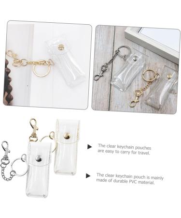 Shop GALPADA 2pcs Lip Gloss & Lip Balm Holder Keychain - Clear Makeup Organizer Bag for Travel & Toiletries - Buy Online on GoSupps.com