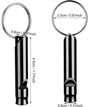 12-Piece Aluminum Emergency Whistle Set with Lanyard | Survival Signal Pipe for Hiking Camping & Outdoor Sports - Buy Online on GoSupps.com