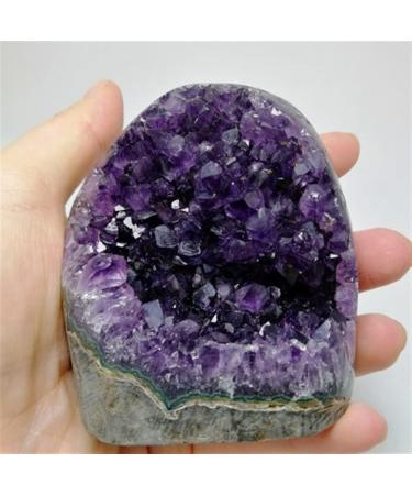 Crystals Amethyst Geode Natural Amethyst Crystal for Feng Shui Specimen Beautiful Natural Luster (Size : 900g) - Buy Online on GoSupps.com