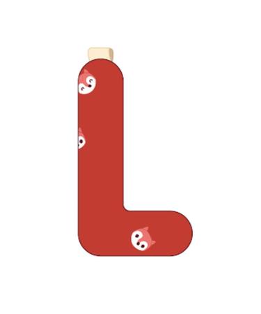 Lilliputiens 83243 fabric letter l red - Buy Online on GoSupps.com