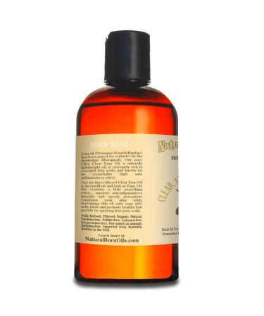 Ultra Clear Emu Oil 8oz - 100% Pure, Natural & Organic Lightweight Moisturizer for Skin and Hair - Buy Online on GoSupps.com