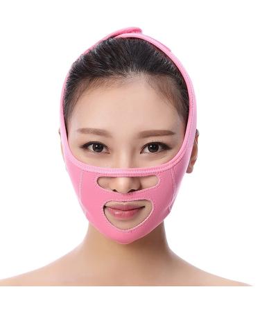 Chin Strap Reusable Double Chin Reducer Chin Neck Face Slimming Strap Jawline Shaper Bandage V Shaped Anti Wrinkle Lifting Face Mask Contour Tightening for Saggy Face Skin Women