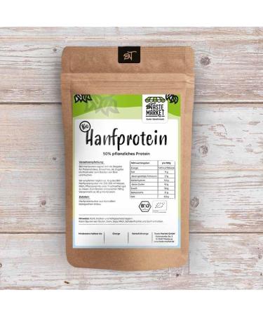 Buy 1 kg Organic Hemp Protein Powder | Vegan | 50% Vegetable Protein | Gluten-Free | No Additives | Taste Market - Buy Online on GoSupps.com