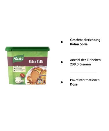 Buy Knorr Cream Sauce 238g - Delicious Light Brown Sauce Without Flavor Enhancers | International Shipping - Buy Online on GoSupps.com