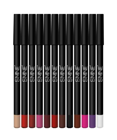 IS'MINE Matte Lip Liner Pencil Set - 12 Assorted Colors | Waterproof Longwear Lip Makeup Pencils - Color Set-3 - Buy Online on GoSupps.com