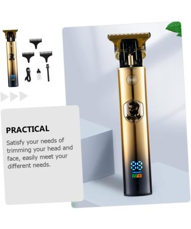 Mikinona Hair Cutting Trimmer 1 Set Hair Clipper Cordless Hair Trimmer Hair Cutting Tool Trimmer Electric Barber Hair Grooming Clipper Nose Hair Scissors Digital Display Man Titanium Alloy - Buy Online on GoSupps.com