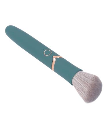 Electric Makeup Brush Soft Bristles Portable 10 Levels Safe Blush Brush for Airbrush (Green)