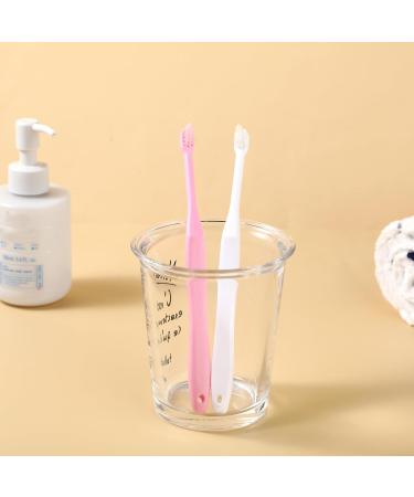 Buy Wllhyf 2-Piece Soft Small Head Tuft Toothbrush Set for Orthodontic & Interdental Care - White & Pink - Buy Online on GoSupps.com