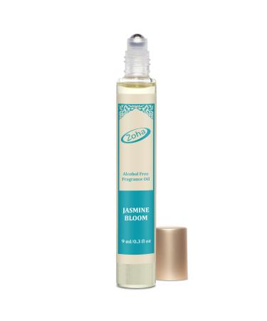 Zoha Jasmine Bloom Oil Perfume for Women & Men Roll On Perfume Oil and Jasmine Perfume Spray Alcohol Free Skin Moisturizing Jasmine Oil Perfume 0.3 Fl Oz (Pack of 1)