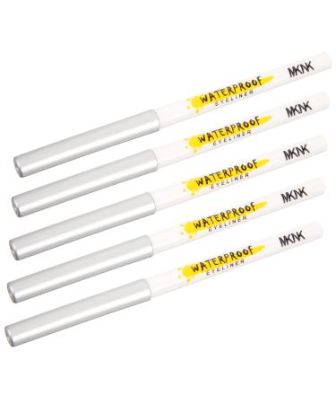 MAGICLULU Eye Shadow Cosmetics 5pcs White Lying Silkworm Pen Eyeshadow Makeup Pen Eye Makeup Tool Liquid Eyeliner Matte Girl