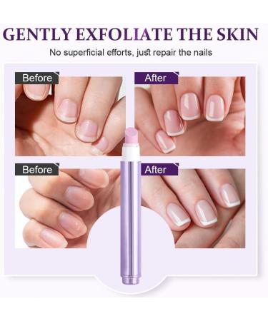 Stylo 3 en 1 pour soin des ongles - Stylo huile pour ongles - Repousse-cuticules - Avec pointe en c ramique - Hydrate renforce et claircit les ongles - Buy Online on GoSupps.com