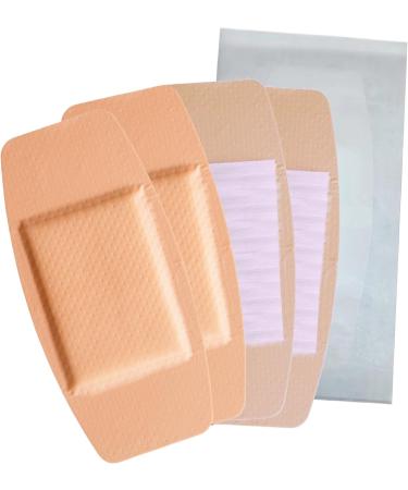 100 Extra Large Adhesive Bandage Patch 2 x4.5 Sterile Sheer Plastic Bandages Breathable & Flexible with Non-Stick Pad and 4 Sided Seal Latex Free for First Aid Kit Wound Care (100)