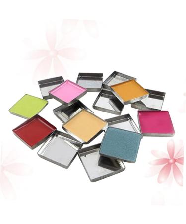 FOMIYES 112 Pcs Empty Eyeshadow Tin Pan Pans for Eyeshadow Makeup Plate Metal mediumx2pcs Silverx2pcs - Buy Online on GoSupps.com