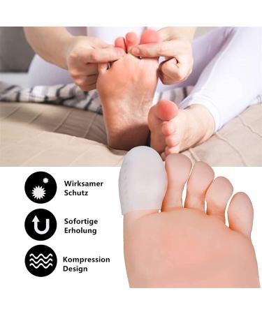 Buy Latrate 5 Pairs Toe Protection Sleeves - Breathable Toe Sleeves for Pain Relief | Bubbles Chicken Eyes Ingrown Toenails - 10 Large Pieces - Buy Online on GoSupps.com