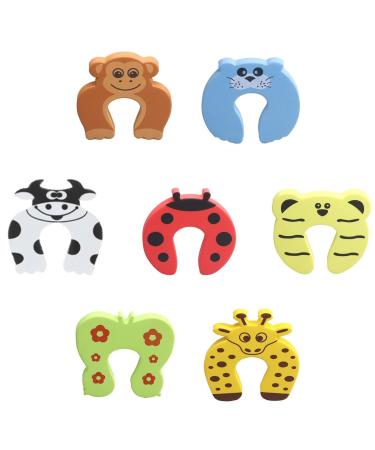 7 pieces of clamping protection for doors door stopper foam color child safety window pinching protection for children backup finger clamping protection tankema finger clamping protection for children