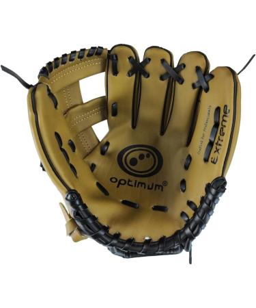 Optimum Extreme Left-Handed Baseball Glove & Ball - Deep Bag Padded Palm Wrist Protection for Ultimate Comfort - Buy Online on GoSupps.com