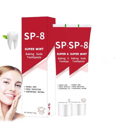 SP-8 Ultra Whitening Toothpaste Sp8 Brightening Toothpaste Sp-8 Toothpaste Fresh Breath Brightening & Stain Removing Toothpaste (2PCS)