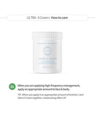 OxygenCeuticals Ultra X Cream RF Conductive Cream Hydrating Face and Body Massage Cream for All Skin Types (1000ml/33.8 oz) - Buy Online on GoSupps.com