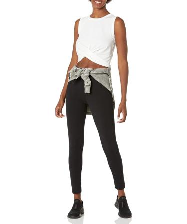 Amazon Essentials Women's Cotton Knot Front Yoga Tank | Large White (Plus Size) | Soft & Comfortable - Buy Online on GoSupps.com