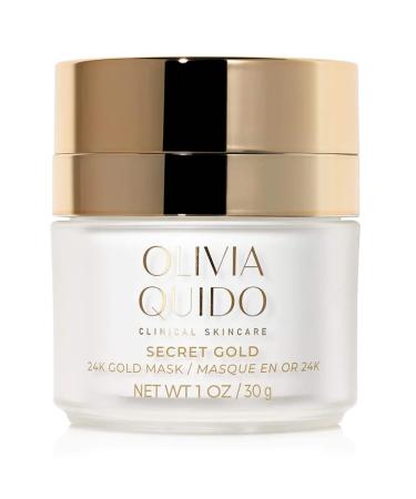 OLIVIA QUIDO Clinical Skin Care Secret Gold 24K Mask | Anti-Aging Night Cream for Face and Neck | Tightens Wrinkles & Fine Lines | Whitens Dark Spots Melasma & Acne Scars | Non-Comedogenic Night Mask