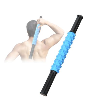 Massage roller muscle scooter stick ultraportable sport massage device depth massage roll for trigger points relief sore muscles physiotherapy blue