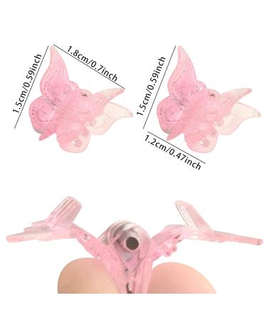 50 Pieces Jelly Blue Butterfly Hair Clips - Mini Claw Clips for Women Girls & Children - Stylish Hair Jewelry - Buy Online on GoSupps.com