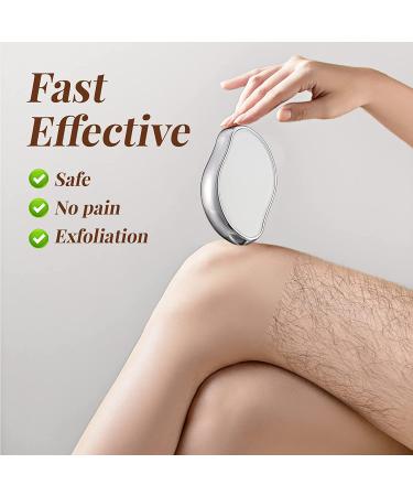 Irreshine Crystal Hair Eraser - Hair Removal for Men and Women - Gentle Skin Exfoliation - Works on All Body Parts - White - Buy Online on GoSupps.com