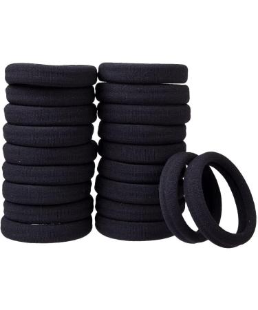 GUIJIALY (20 Thick Black Hair)-Elastic Hair Band No Elastic Cotton Elastic No Trace Ponytail Holder - Buy Online on GoSupps.com