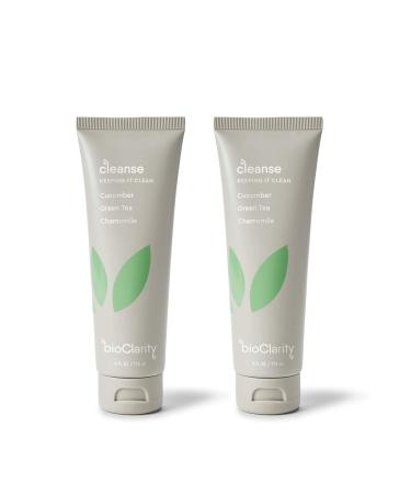 bioClarity Face Cleanser Set | 100% Vegan, Cucumber & Green Tea Gentle Face Wash (Set of Two 4oz Cleansers) 4 Fl Oz (Pack of 2) - Buy Online on GoSupps.com