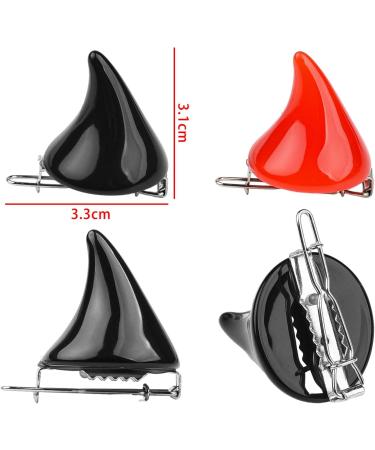 NAUZE Devil Horn Hairpin Halloween Costume Accessories Girl Cartoon Headdress Holiday party Cosplay Jewelry (Red) - Buy Online on GoSupps.com