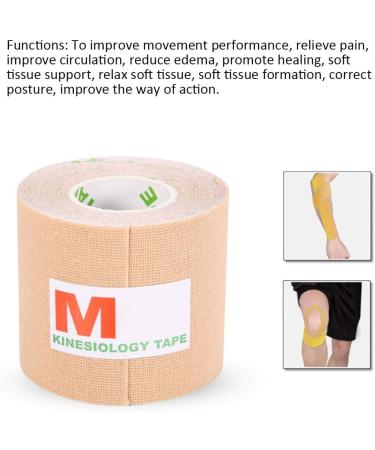 Muscle Tape Bandage Sports Muscle Tape Prevent Allergies Cotton Improves Blood Breathable for Sports(Skin) - Buy Online on GoSupps.com