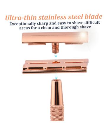 Buy Metal Safety Double Edge Single Blade Razors for Men - Stainless Steel Detachable Head for a Close Smooth Shave - International Shipping Available - Buy Online on GoSupps.com