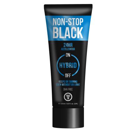 Power Tan Non-Stop Black (DHA Free) Hybrid UV Sunbed Tanning Accelerator Lotion 250ml