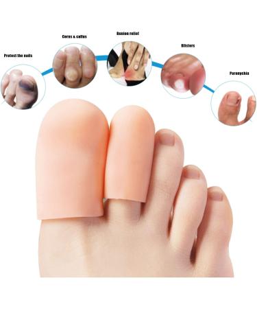 20 Pcs Toe Caps & Gel Cushions - Protective Toe Plaster for Blisters & Corns | Comfortable Foot Care Accessories - Buy Online on GoSupps.com