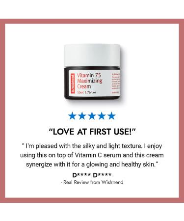 Wishtrend Vitamin 75 Maximizing Cream 1.76 oz - Brightening & Hydrating Moisturizer - Buy Online on GoSupps.com