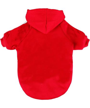 Ducomi 100% Cotton Dog Sweatshirt - Warm Monochrome Coat for Dogs of All Sizes (XS to 9XL) - Stylish Red Sweater for Small & Large Breeds - Buy Online on GoSupps.com