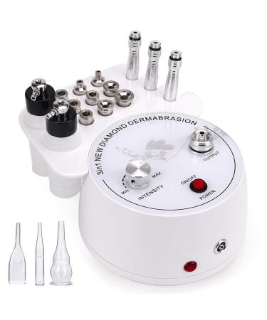 Microdermabrasion Machine, Beauty Star 3 in 1 Portable Diamond Microdermabrasion Dermabrasion Machine Facial Care Salon Equipment w/Vacuum & Spray including Cotton Filters and 2 Plastic Oil Filte