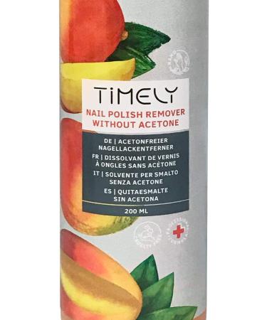 Timely Acetone-Free Nail Polish Remover with Vitamin E and A and Silk Proteins Small Size 200 ml - Buy Online on GoSupps.com
