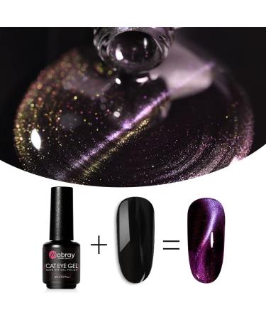 Mobray 3D Cat Eye Gel Nail Polish Set - 8pcs Kit with Free Magnet Stick and Bond Gel - Buy Online on GoSupps.com