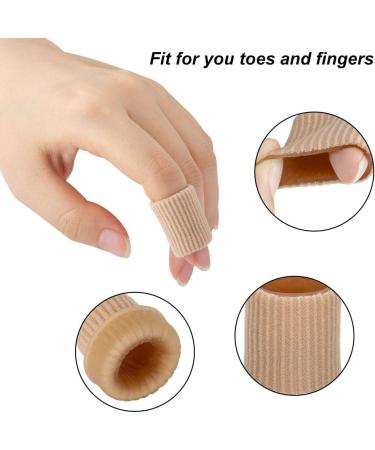 4pcs Cuttable Toe Tubes Sleeves - Elastic Fabric & Silicone Gel Toe Protectors for Pain Relief | Corn & Callus Remover | 4 Sizes Available - Buy Online on GoSupps.com