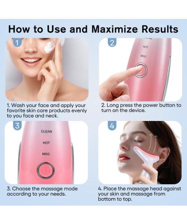 LATME Facial Massager - 3 Mode Neck & Face Massager with Heat | Portable Beauty Tool for Women's Skincare & Gift - Buy Online on GoSupps.com