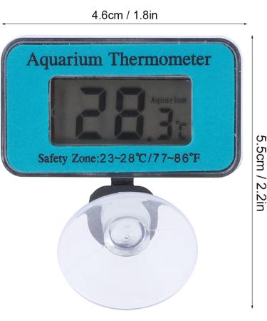 Fdit Aquarium Thermometer - Digital LCD Temperature Meter with Suction Cup for Accurate Diving Temperature Measurement - Buy Online on GoSupps.com