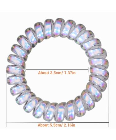 Hodooly 6 Piece Spiral Hair Ties Set - Traceless Coil Hair Ties for Thick, Curly, and Long Hair - No Creases, No Headaches - Multicolor Mega Hair Coil Set - Buy Online on GoSupps.com