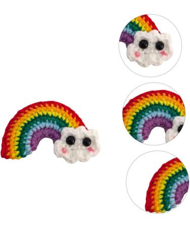 minkissy 2 Pairs Rainbow Barrettes Girl Rainbow Hair Clips Wool Felt Rainbow Charm Hair Pin Cartoon Hair Clips Rainbow Earring Ornaments Girls Hair Clips Hair Bow Yarn Child Decorate Wild - Buy Online on GoSupps.com