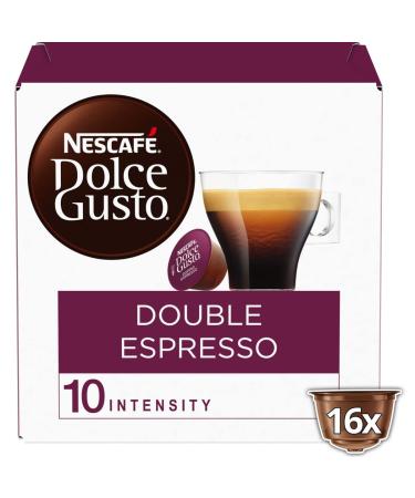 SONDEY Pack of 6 units *** NESCAFE Double Espresso Coffee Capsules Intensity 10 Compatible Dolce Gusto 16 Capsules 136 g*** A carton size of 6 units ***