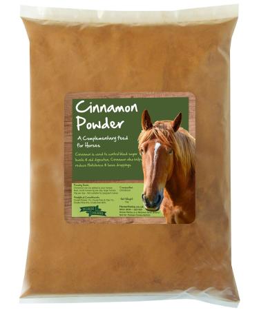 Horse Herbs Cinnamon Powder - Natural Feed Supplement for Horses Equine (1kg Bag) - Buy Online on GoSupps.com