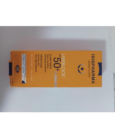 Isis pharma uveblock spf 50+ tint light fluid cream 40ml X'mas Gift Skin Beauty Gift